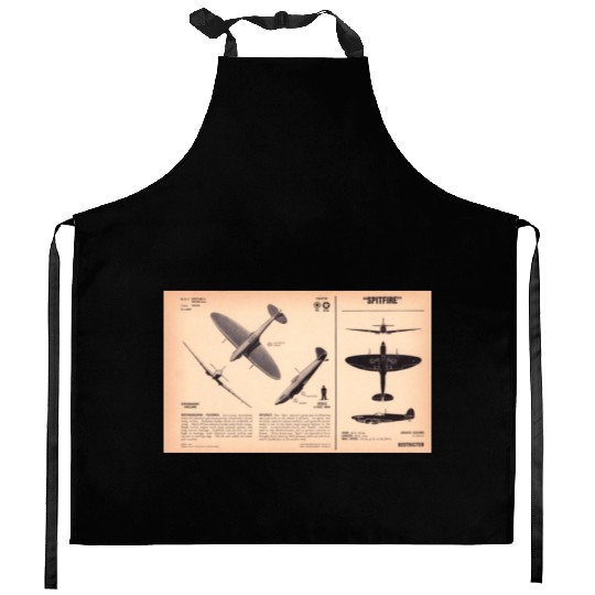 Spitfire Recognition Sheet Kitchen Aprons