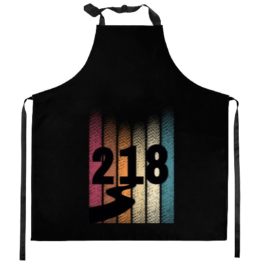 218 Area Code Retro Minnesota Duluth Kitchen Aprons