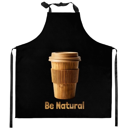 Be Natural, Bamboo Coffe Cup Kitchen Aprons
