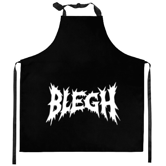 Blegh | Deathcore Death Metal Funny Kitchen Aprons
