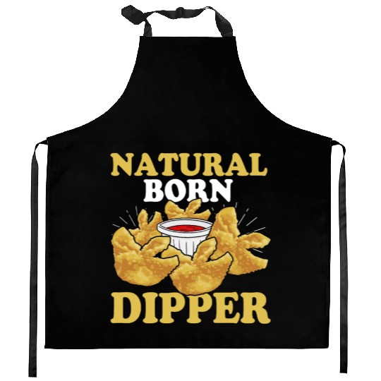 Natural Born DipperFunny Crab Rangoon Kitchen Aprons