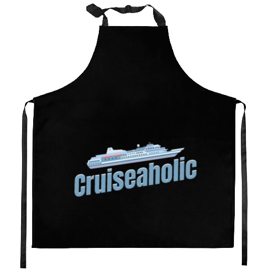 Cruiseaholic Cruise Ship Lover Cruising Sailing Kitchen Aprons