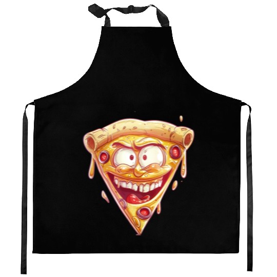 Cheesy Grinning Slice Captures Joy Kitchen Aprons