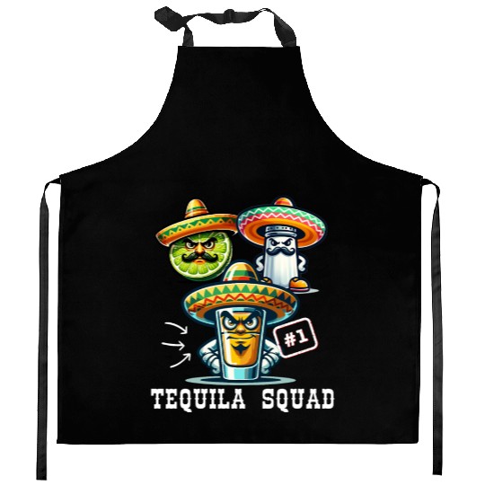 Cinco De Mayo Tequila Squad Drink Number One Kitchen Aprons