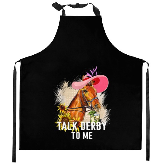 Talk Derby To Me Horse Racing Derby Day Kitchen Aprons