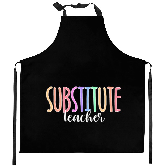 Substitute Teacher Back To School Sub Teacher Kitchen Aprons
