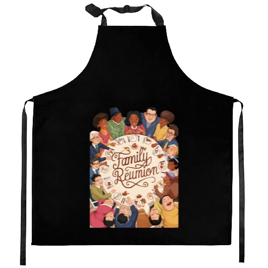 Joyous Family Reunion Feast Kitchen Aprons