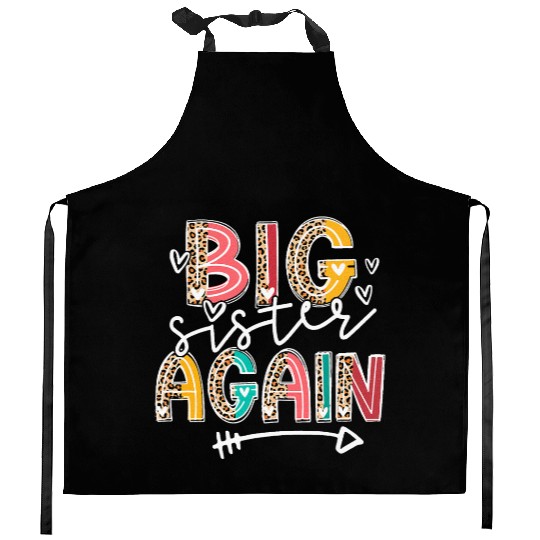 Big Sister Again Soon To Be Sis Announcement Kitchen Aprons