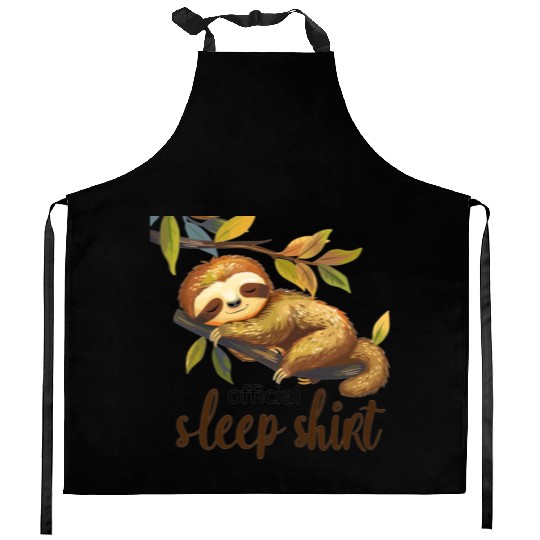 Official sleep Kitchen Aprons & Sleeping Sloth Baby