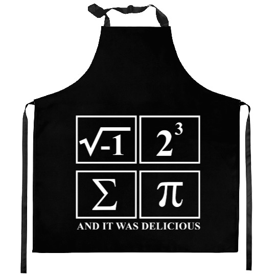 I Ate Some Pie and It Was Delicious Math Pun Pi Kitchen Aprons