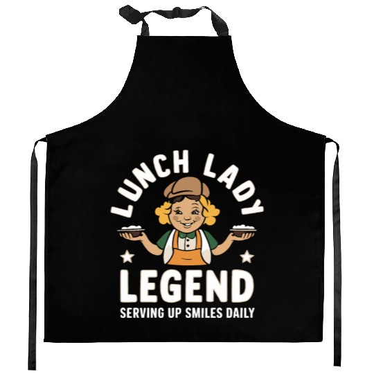 School Lunch Lady School Worker Cafeteria Lady Kitchen Aprons