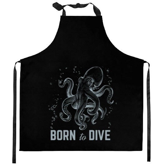 Octopus Ocean Animal Lover - Kraken - Cephalopod Kitchen Aprons