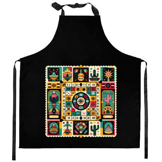 Loteria: Mexico's Bingo Fiesta Kitchen Aprons