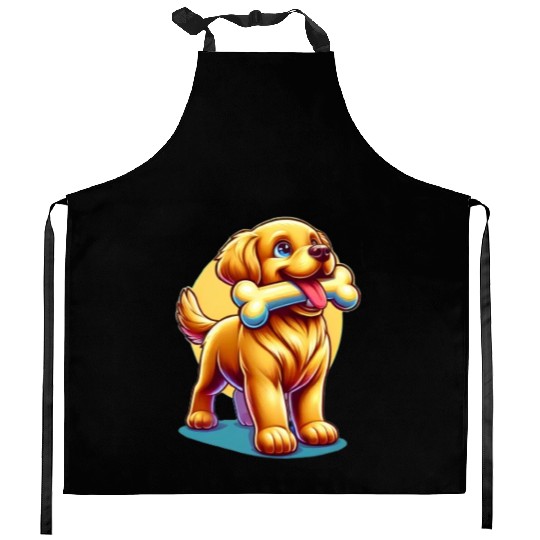 Cute puppy design Kitchen Aprons