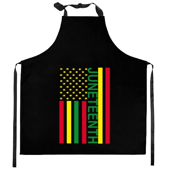 juneteenth USA Kitchen Aprons