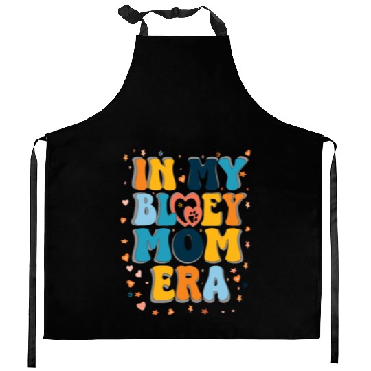 Women in My Mom Era Mama Dog Paw Funny Letter Kitchen Aprons