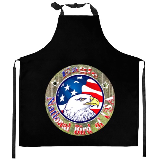 Hanes Youth Kitchen Aprons USA Eagle