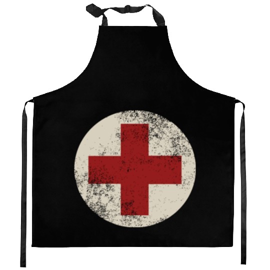 WW2 Combat Medic Symbol Kitchen Aprons