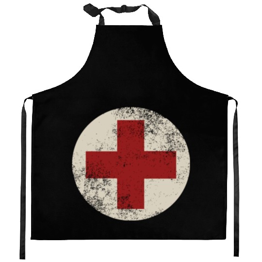 WW2 Combat Medic Symbol Kitchen Aprons