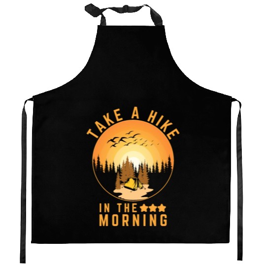 Take A Hike Outdoor Hiking Nature Kitchen Aprons