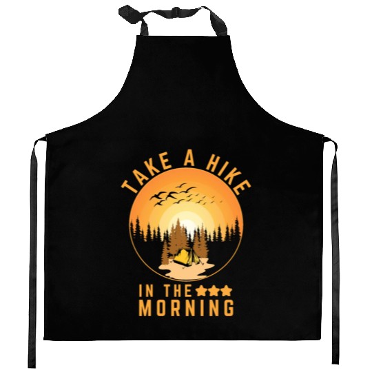 Take A Hike Outdoor Hiking Nature Kitchen Aprons