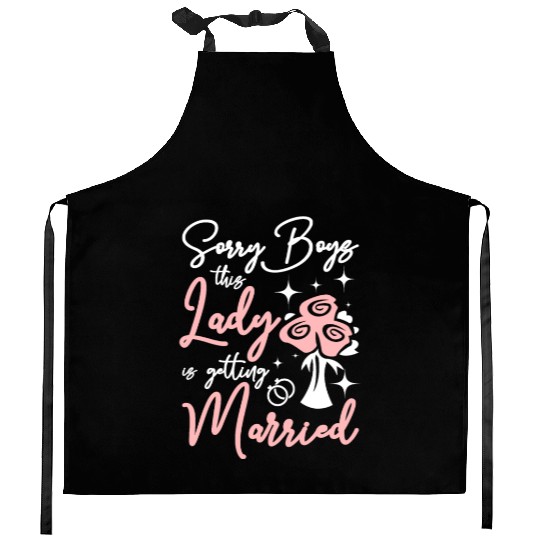 Team Bride This lady Is Getting Married Kitchen Aprons