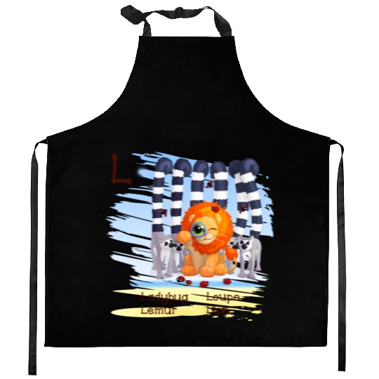 L Alphabet Ladybug Loupe Lemur Lion Kitchen Aprons