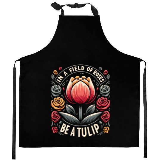 Tulips Tulip Flower Yes I Talk To Tulips Kitchen Aprons