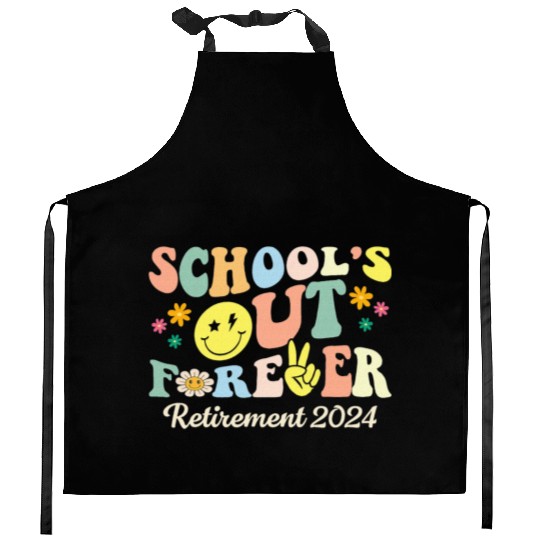 School s Out Forever Gifts Retired Teacher Kitchen Aprons