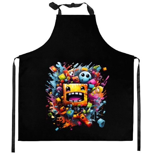 geometry dash Kitchen Aprons
