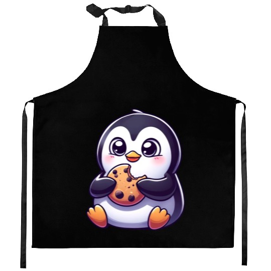 Penguin Cookie Sweet Dessert Biscuit Kitchen Aprons