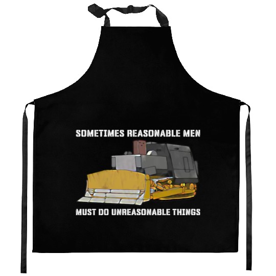Killdozer Reasonable Men Kitchen Aprons