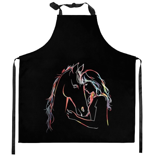 Horse Lover Horseback Riding Equestrian Kitchen Aprons