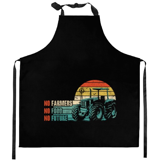 No Farmers No Food No Future Farming Animal Farm Kitchen Aprons