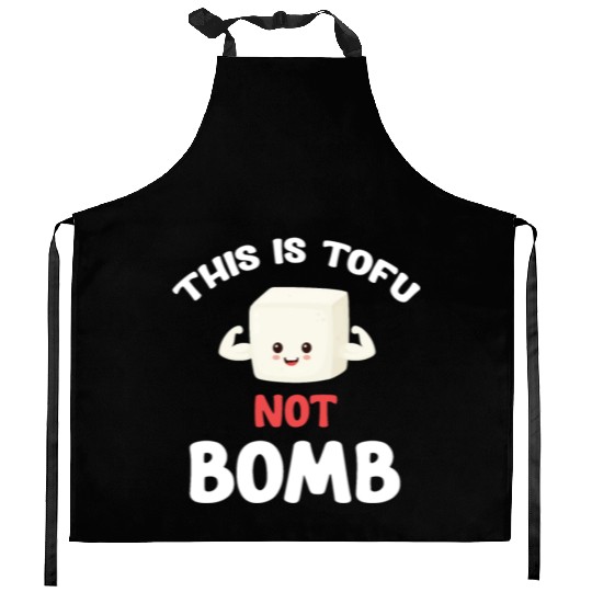 This Is Tofu Not Bomb Tempeh Asian Broccoli Kitchen Aprons