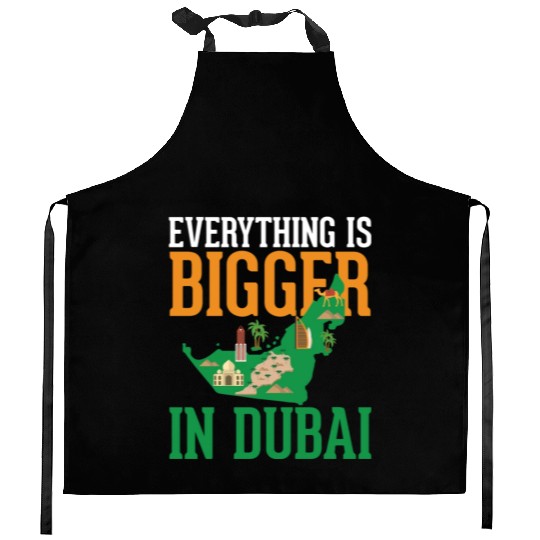Dubai Map: The City of Dreams Kitchen Aprons