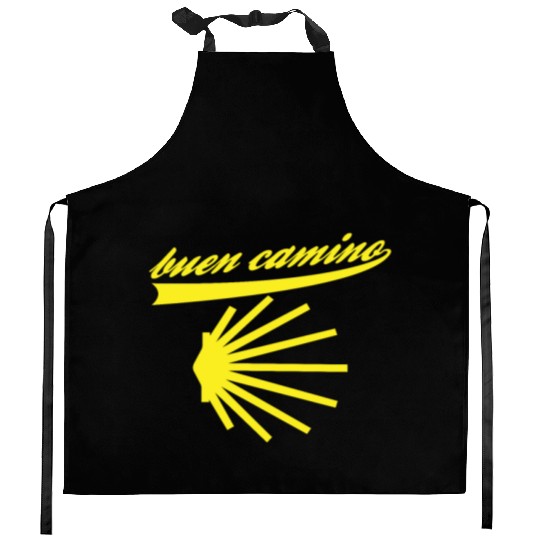 Way of St. James shell pilgrims buen camino Kitchen Aprons