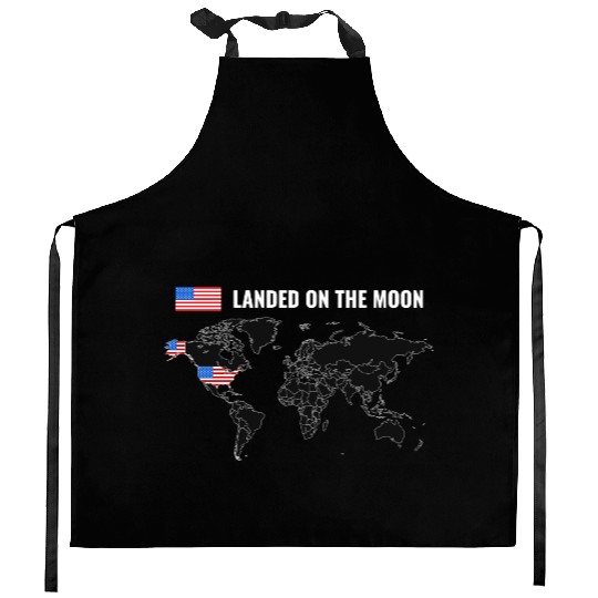 Moon Landing Kitchen Aprons