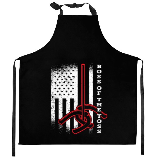 Boss Of The Toss USA Horseshoe Pitching Kitchen Aprons