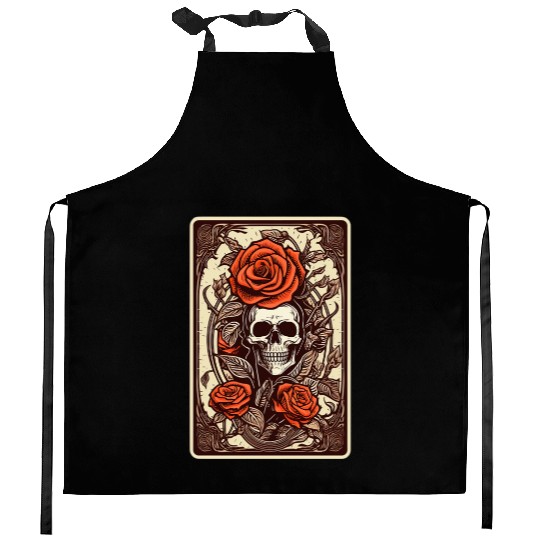 Rose Tarot Card Reader Astrology Occult Kitchen Aprons