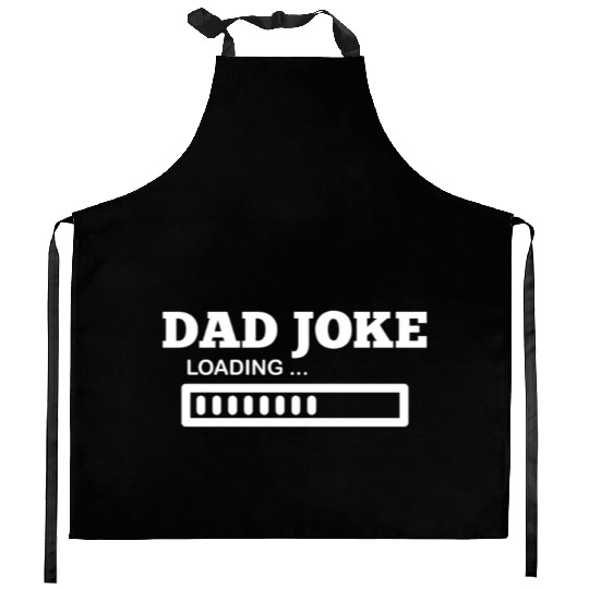 Funny Fathers Day Gift Kitchen Aprons, Dad Jokes Loading