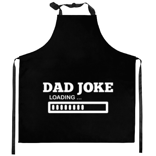 Funny Fathers Day Gift Kitchen Aprons, Dad Jokes Loading
