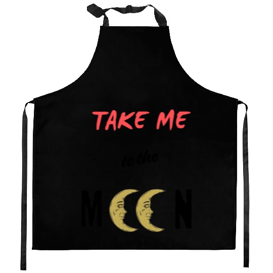 Take Me To The Moon Kitchen Aprons