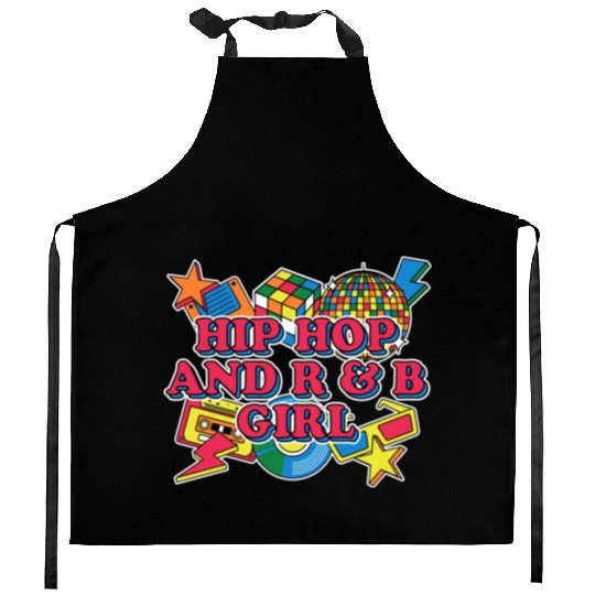 Hip Hop and R N B 1990 Cool Chill Easygoing Music Kitchen Aprons