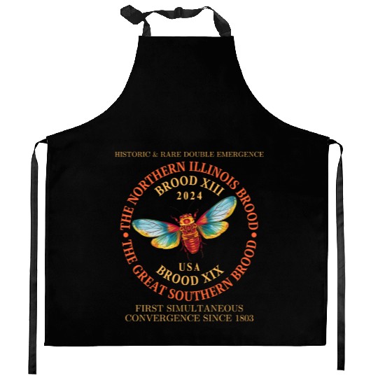 Cicada 2024 Event Brood XIX & XIII Emergence Kitchen Aprons