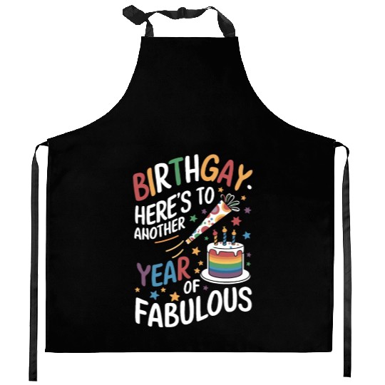 Birthgay Gay Pride Flag Pride Month Equal Rights Kitchen Aprons