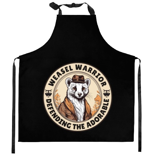 Weasel Warrior Kitchen Aprons