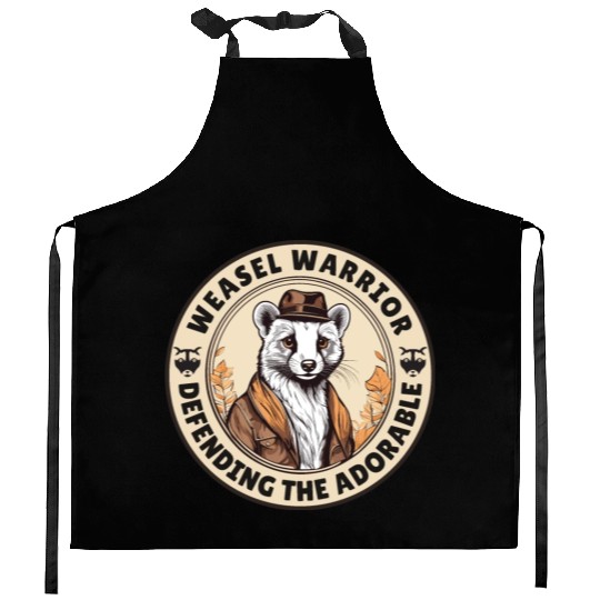Weasel Warrior Kitchen Aprons