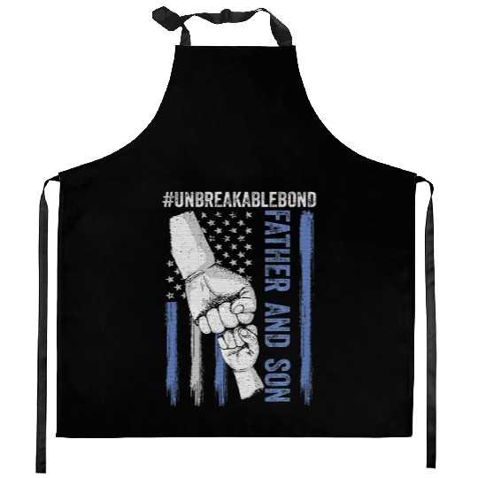 Father and Son Unbreakable Bond Father's Day Kitchen Aprons