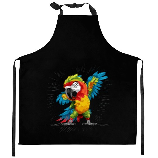 Macaw Parrot for a Bird Lover Animal Lover Kitchen Aprons